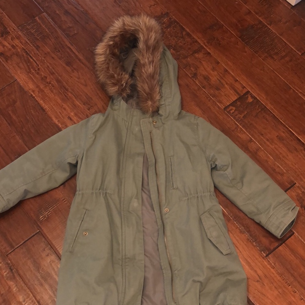 BabyGap winter coat with zip in fur vest, 5T